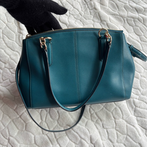 Coach Small Christie Carryall in Crossgrain leather - Picture 9 of 14